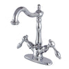 Kingston Brass Tudor 4&quot; Centerset Bathroom Faucet Polished Chrome