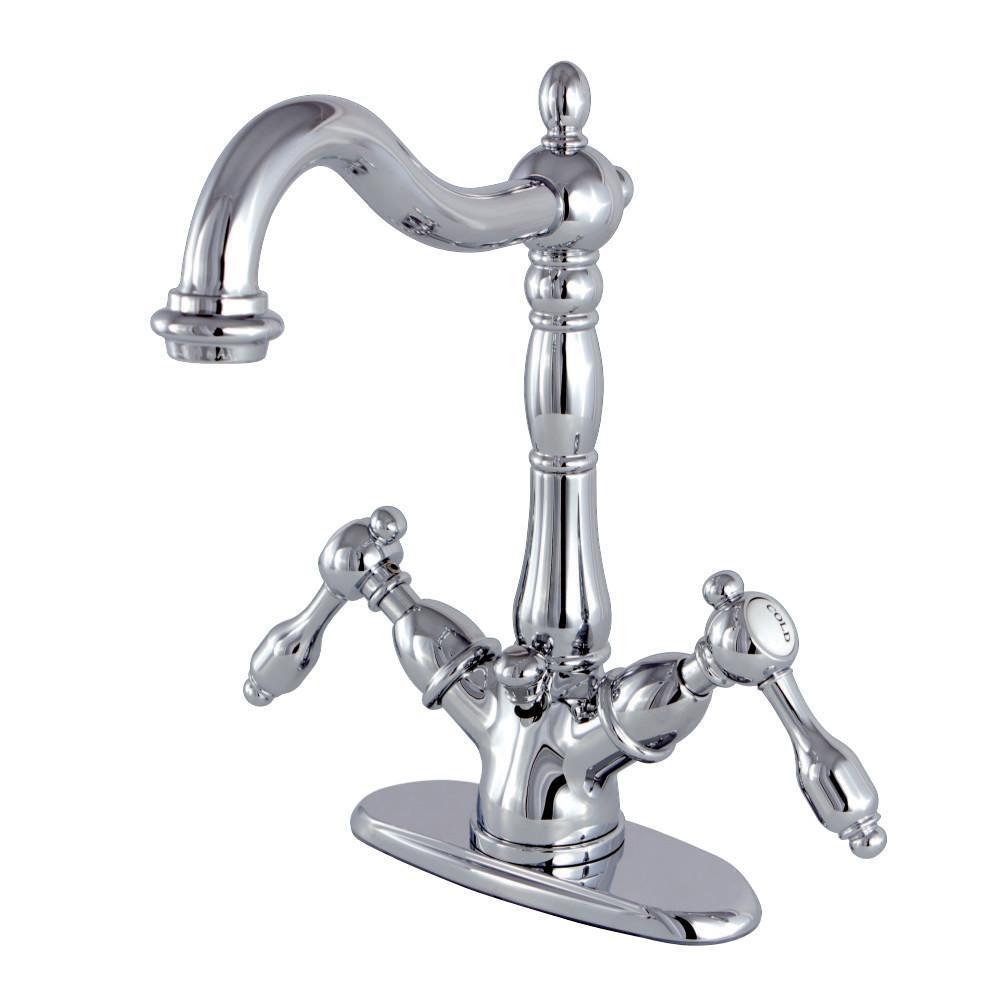 Kingston Brass Tudor 4" Centerset Bathroom Faucet Polished Chrome