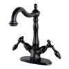 Kingston Brass Tudor 4&quot; Centerset Bathroom Faucet Oil Rubbed Bronze