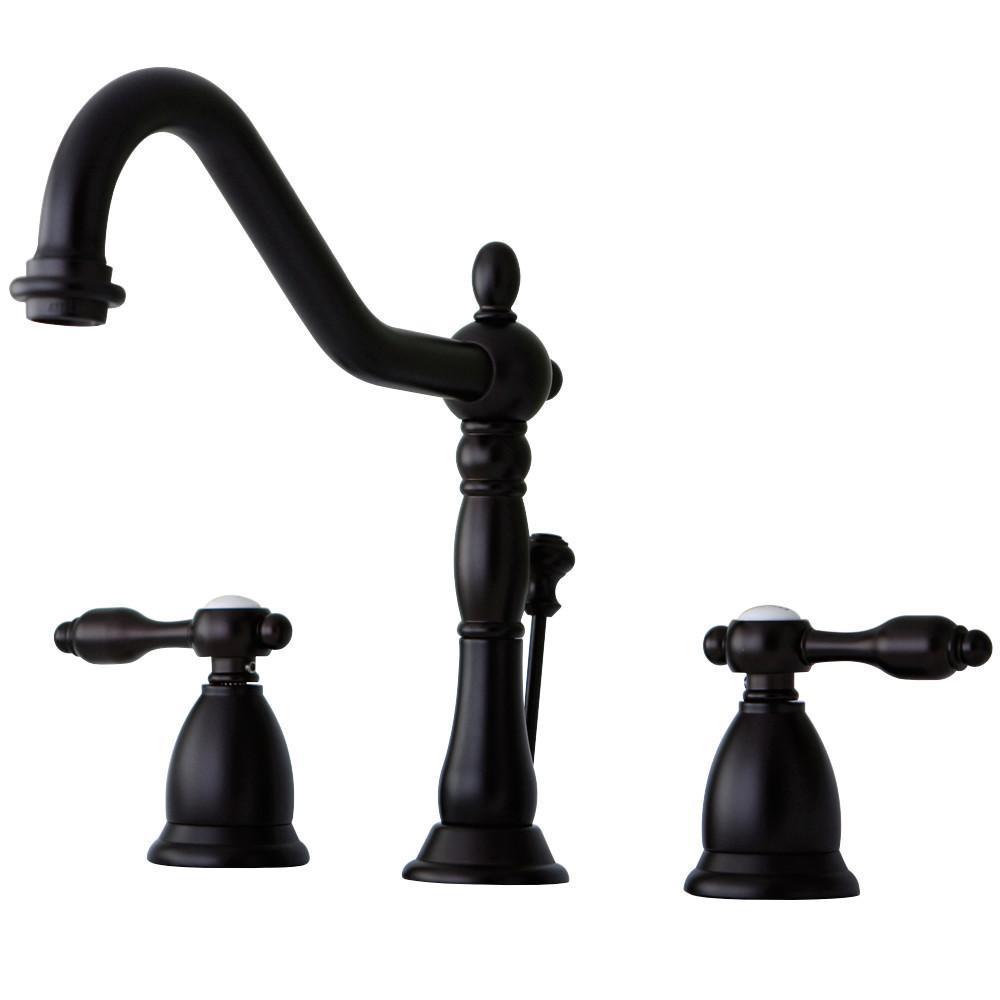 Kingston Brass Tudor Widespread Bathroom Faucet Oil Rubbed Bronze