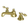Kingston Brass Tudor Widespread Bathroom Faucet Satin Brass