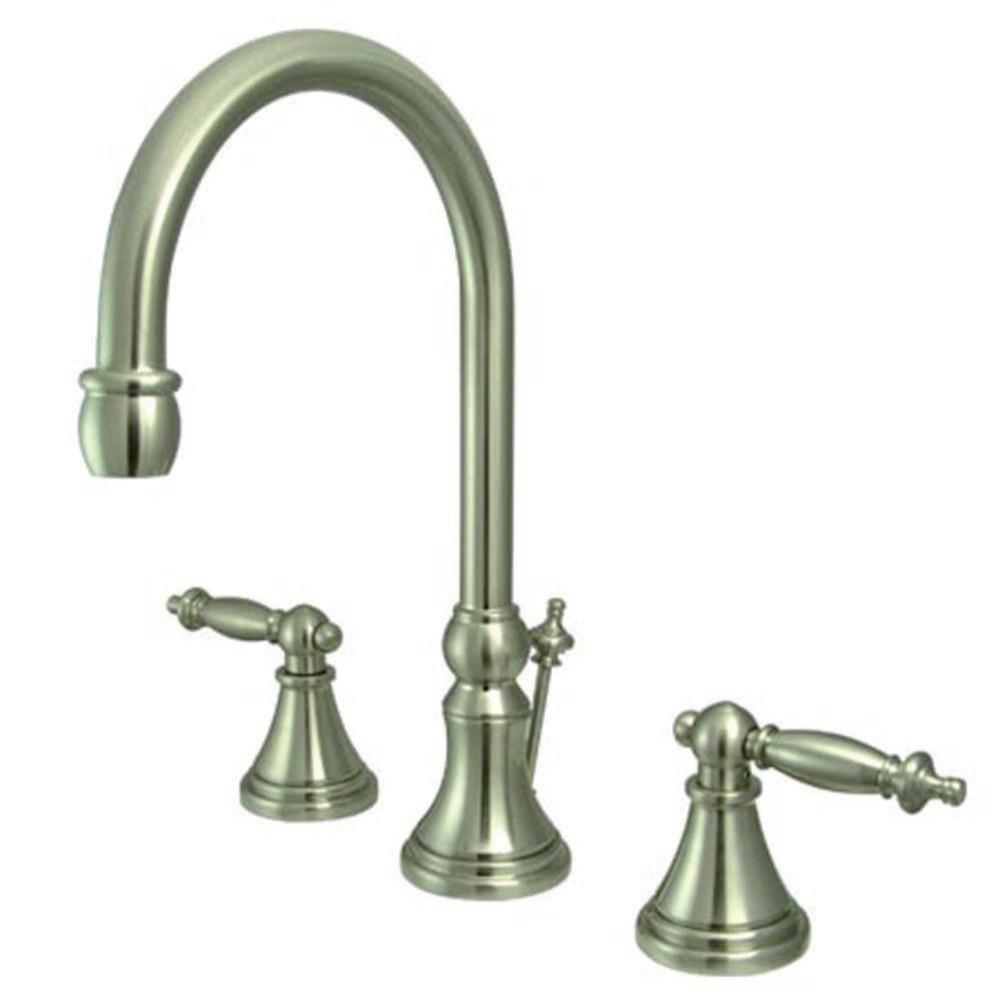 Kingston Brass Tuscany Widespread Bathroom Faucet Brushed Nickel