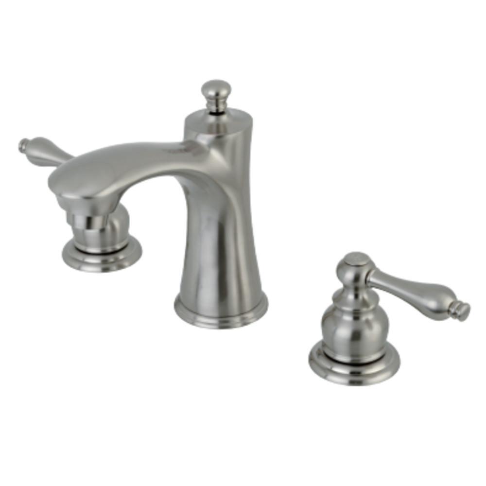 Kingston Brass Victorian Widespread Bathroom Faucet Brushed Nickel
