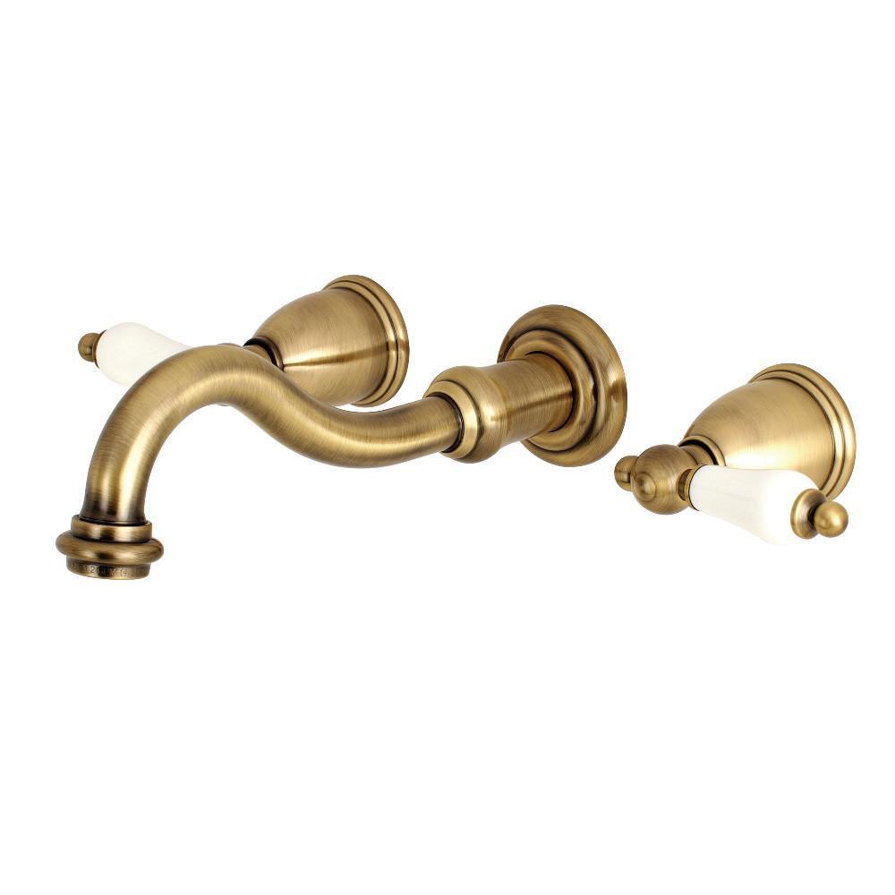 Kingston Brass Vintage Wall-Mount Bathroom Faucet Vintage Brass