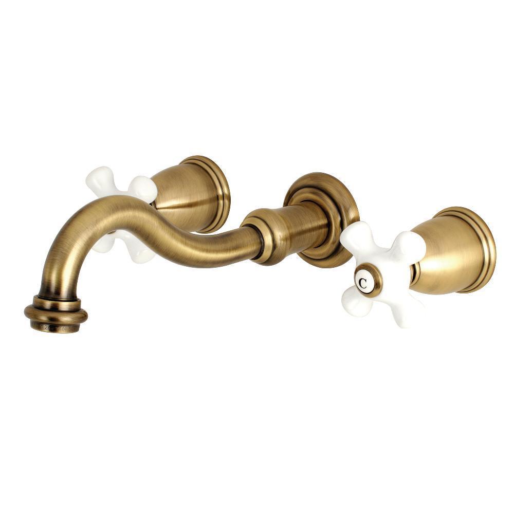 Kingston Brass Vintage Wall-Mount Bathroom Faucet Vintage Brass