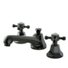 Kingston Brass Water Onyx Widespread Bathroom Faucet Black Stainless Steel