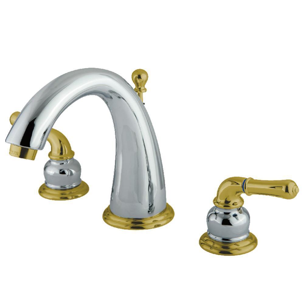 Kingston Brass  Widespread Bathroom Faucet Polished Chrome/Polished Brass