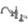 Kingston Brass Wilshire Widespread Bathroom Faucet Polished Chrome