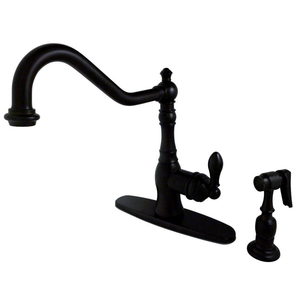 Gourmetier American Classic One Handle Kitchen Faucet Oil Rubbed Bronze