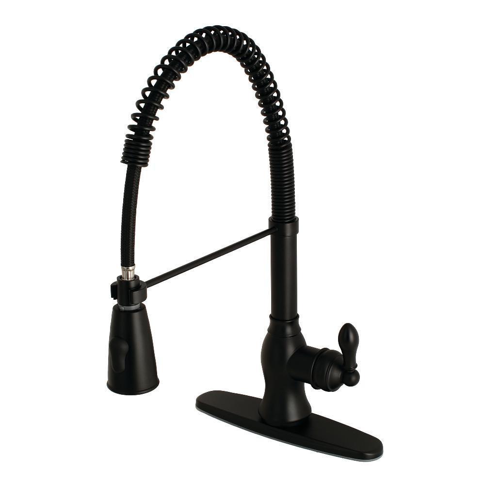Gourmetier American Classic Pre-Rinse Kitchen Faucet Matte Black
