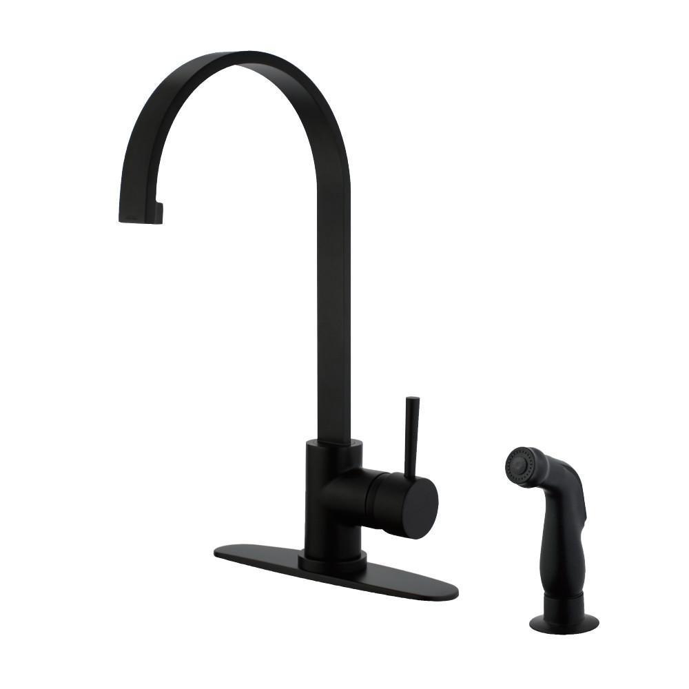 Gourmetier Concord One Handle Kitchen Faucet Matte Black