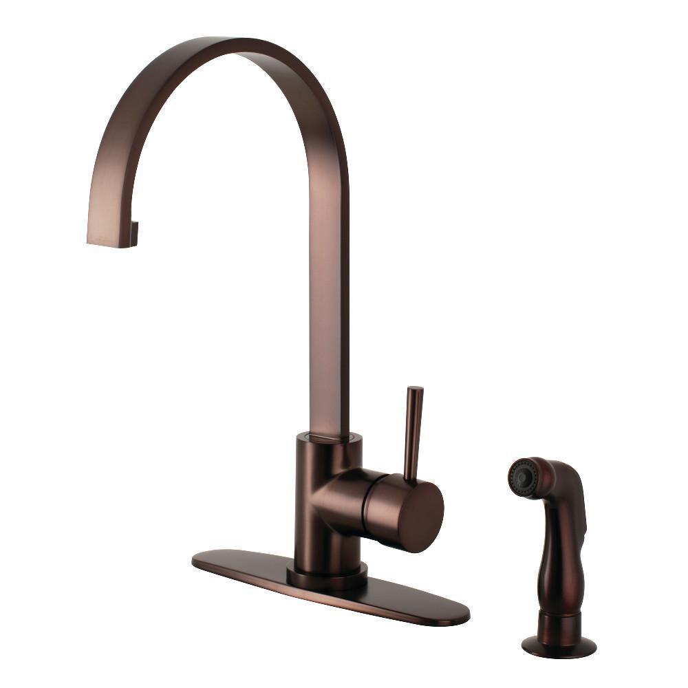 Gourmetier Concord One Handle Kitchen Faucet Oil Rubbed Bronze