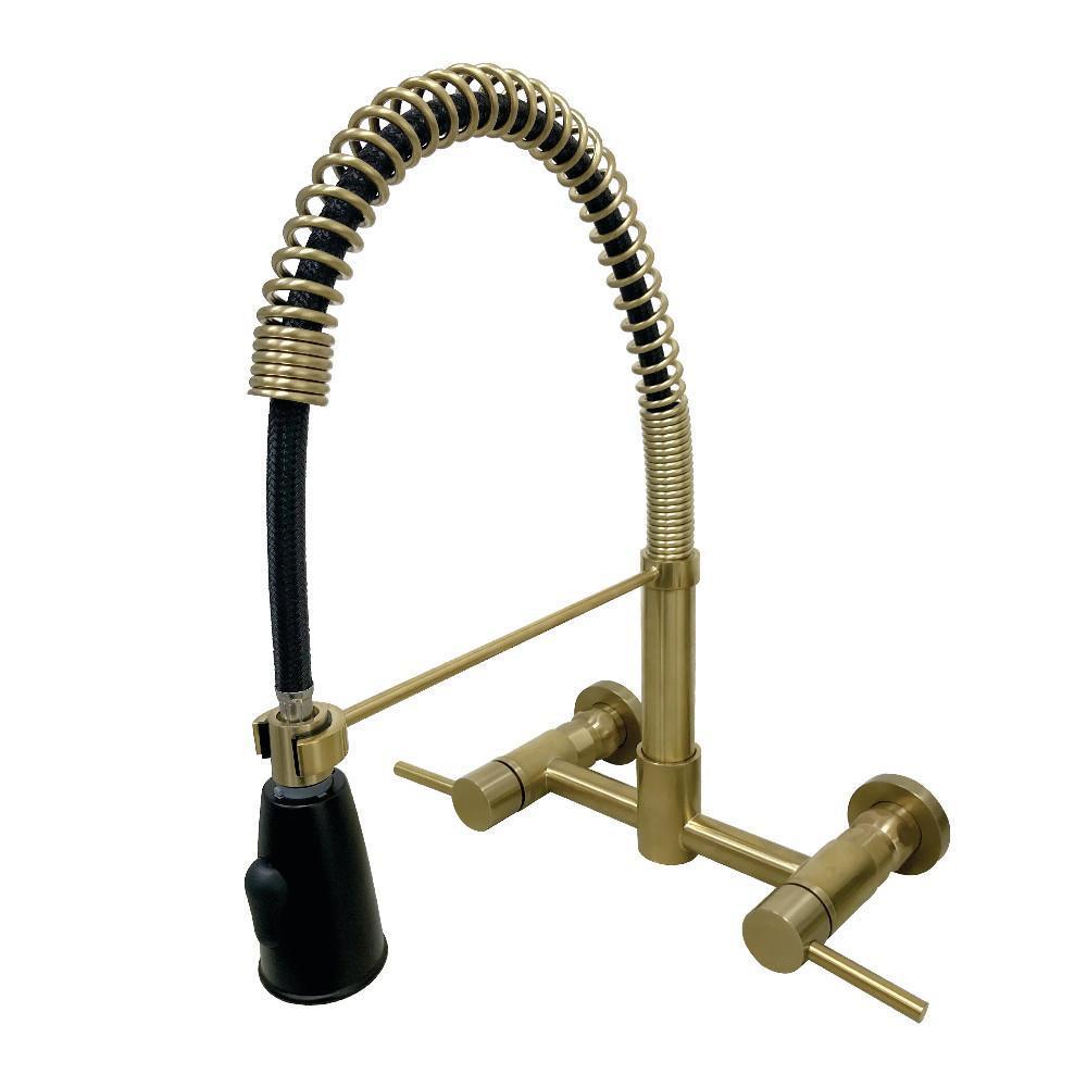 Gourmetier Concord Pull-Down Kitchen Faucet Satin Brass