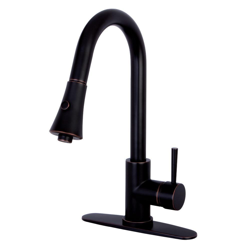 Gourmetier Concord Pull-Down Kitchen Faucet Naples Bronze