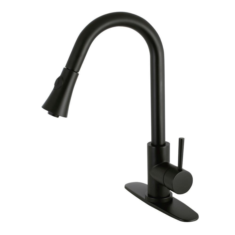 Gourmetier Concord Pull-Down Kitchen Faucet Matte Black