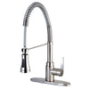 Gourmetier Continental Pre-Rinse Kitchen Faucet Brushed Nickel