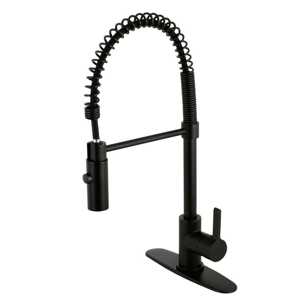 Gourmetier Continental Pre-Rinse Kitchen Faucet Matte Black