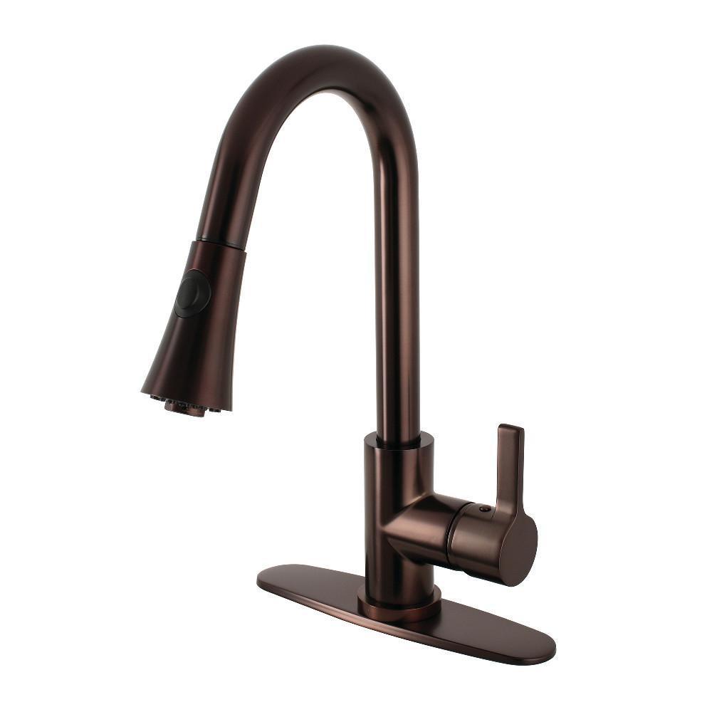 Gourmetier Continental Pull-Down Kitchen Faucet Oil Rubbed Bronze