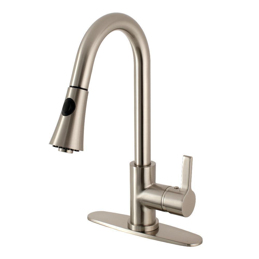 Gourmetier Continental Pull-Down Kitchen Faucet Brushed Nickel