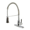 Gourmetier Kaiser Pre-Rinse Kitchen Faucet Polished Chrome/Black Stainless Steel