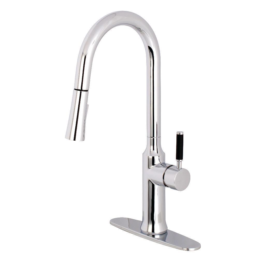 Gourmetier Kaiser Pull-Down Kitchen Faucet Polished Chrome