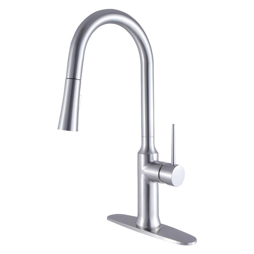 Gourmetier New York Pull-Down Kitchen Faucet Brushed Nickel