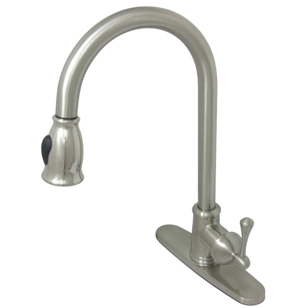 Gourmetier Vintage Pull-Down Kitchen Faucet Brushed Nickel