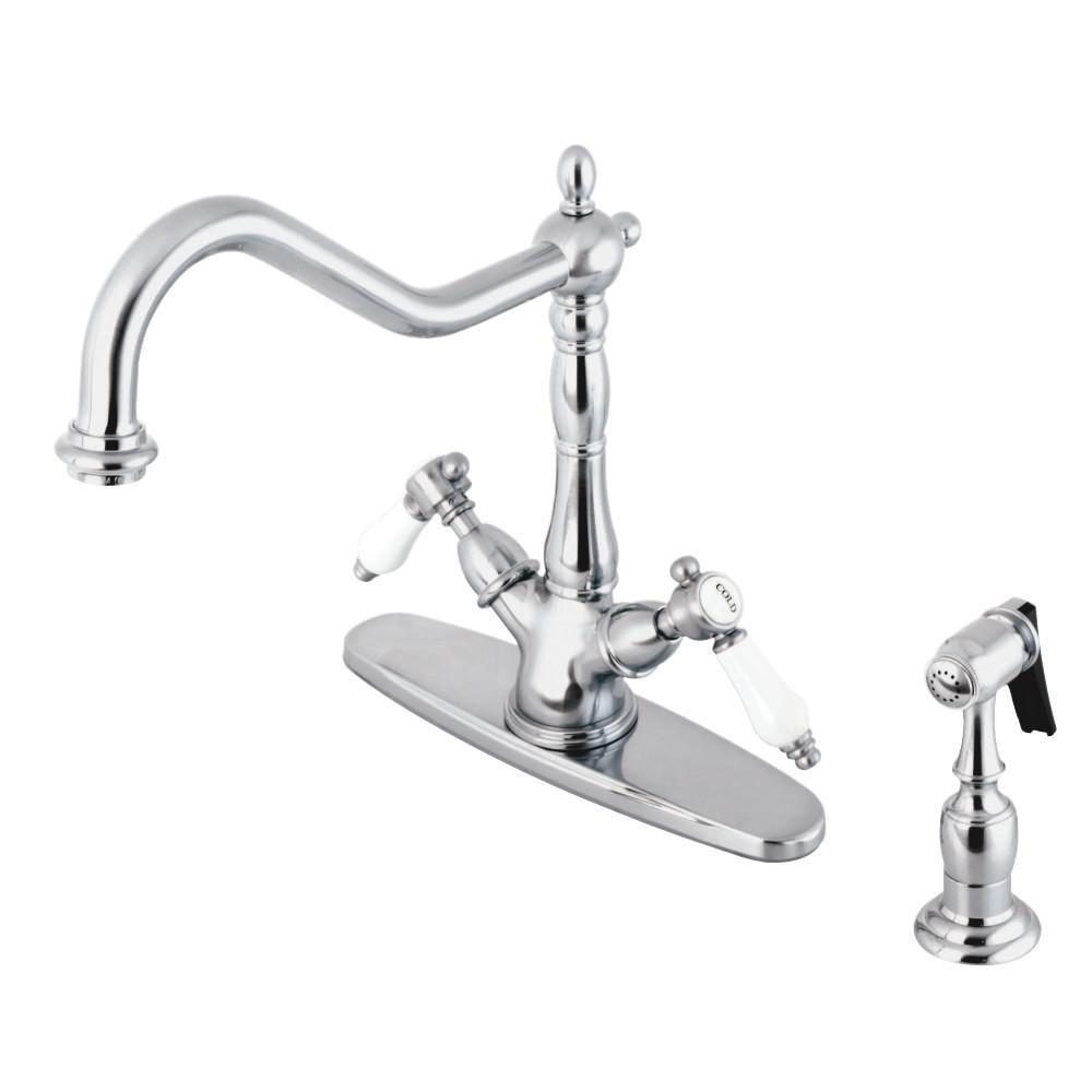 Kingston Brass Bel-Air Multi-Hole Faucet Polished Chrome