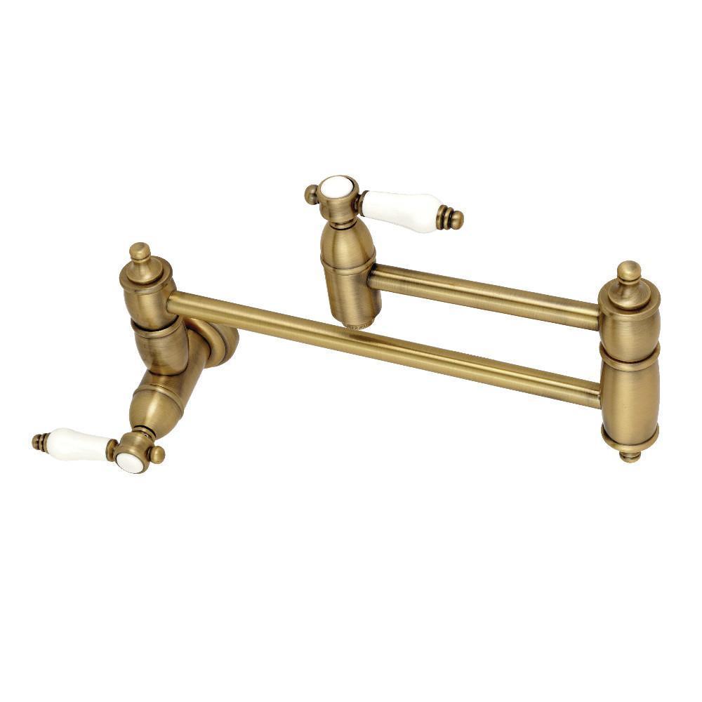 Kingston Brass Bel-Air Pot Filler Faucet Vintage Brass