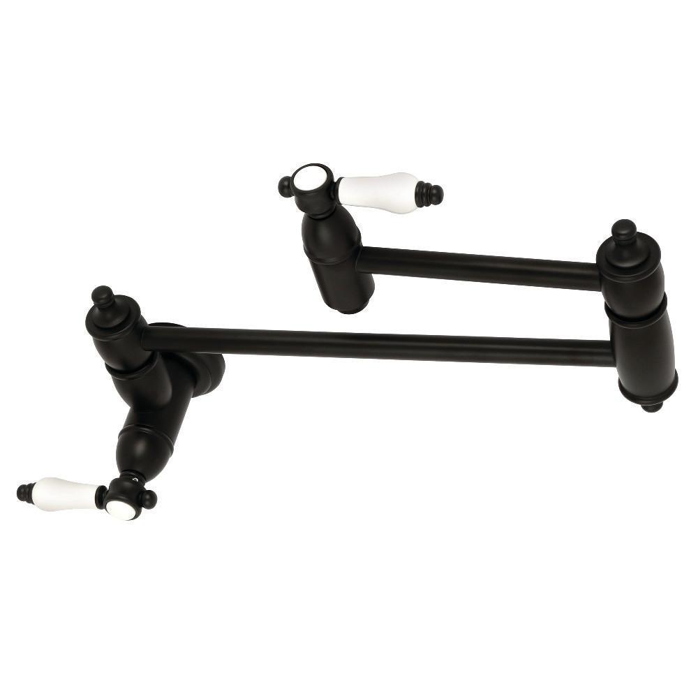 Kingston Brass Bel-Air Pot Filler Faucet Matte Black