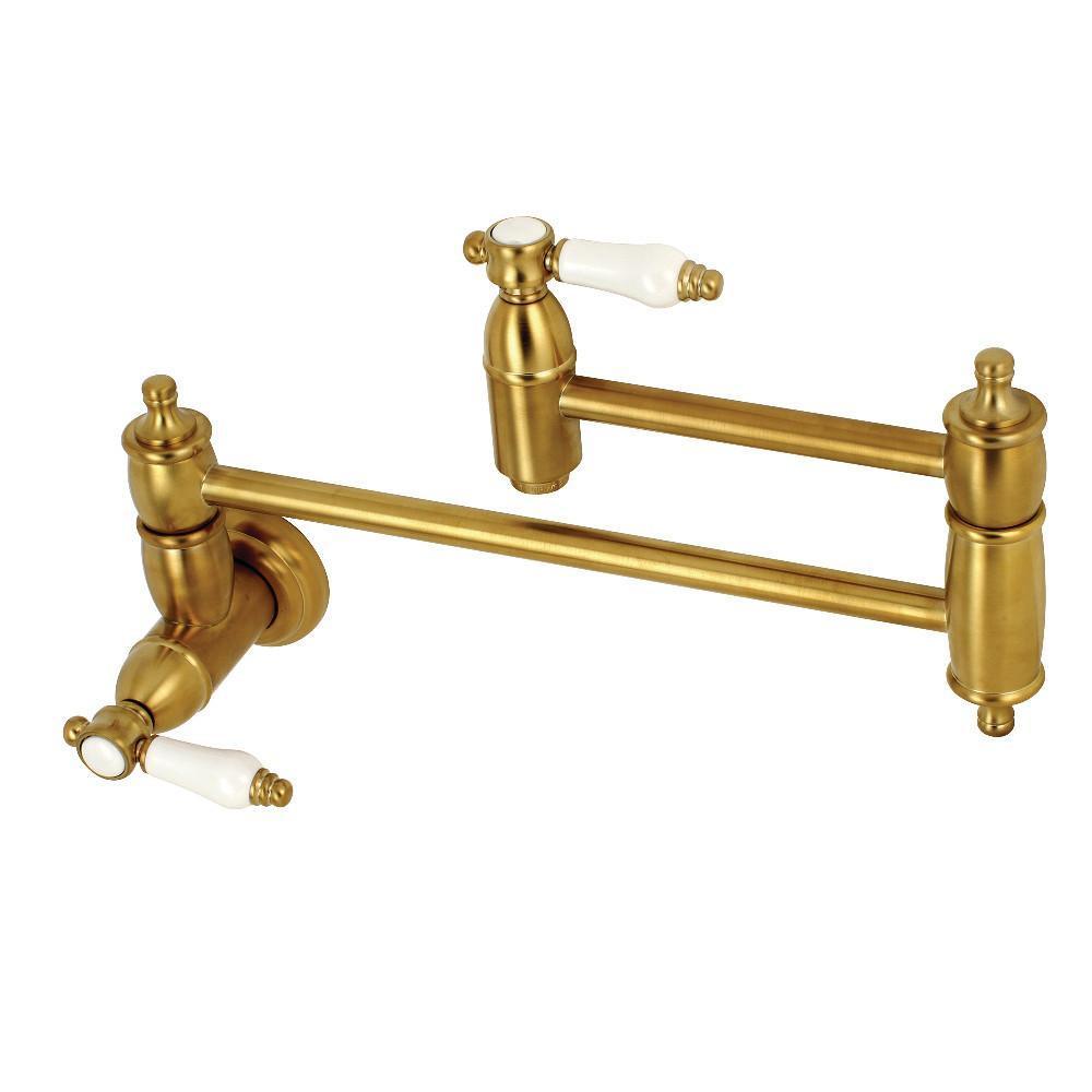 Kingston Brass Bel-Air Pot Filler Faucet Satin Brass