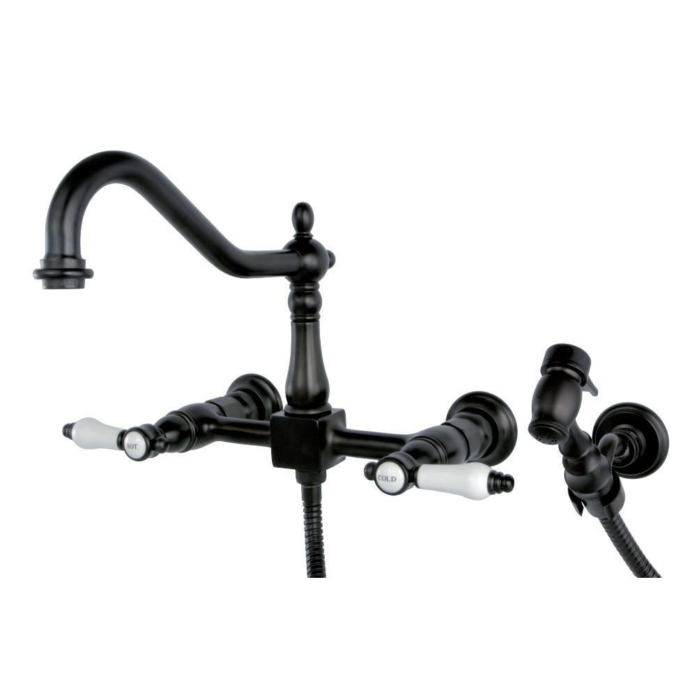 Kingston Brass Bel-Air Wall Mount Kitchen Faucet Oil Rubbed Bronze