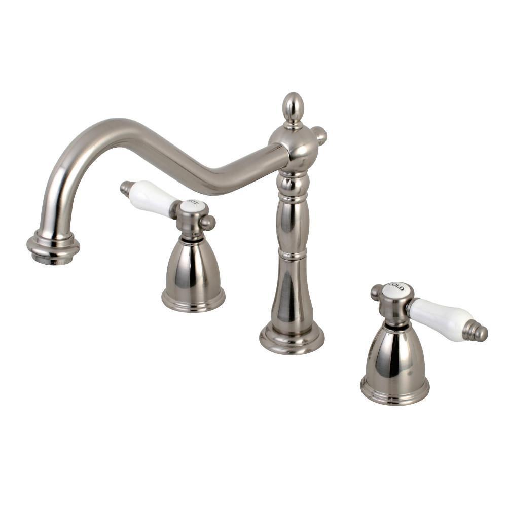 Kingston Brass Bel-Air Widespread Kitchen Faucet Brushed Nickel