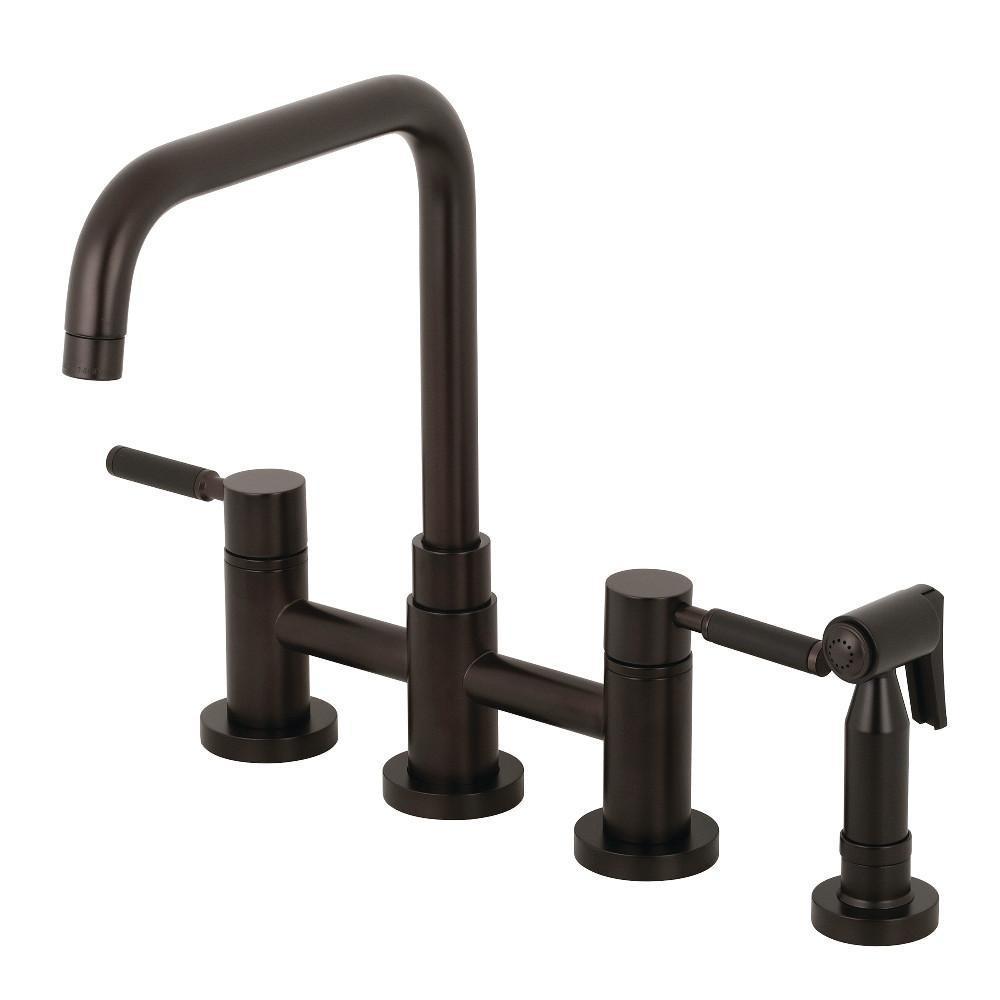 Kingston Brass Concord Bridge Kitchen Faucet Oil Rubbed Bronze