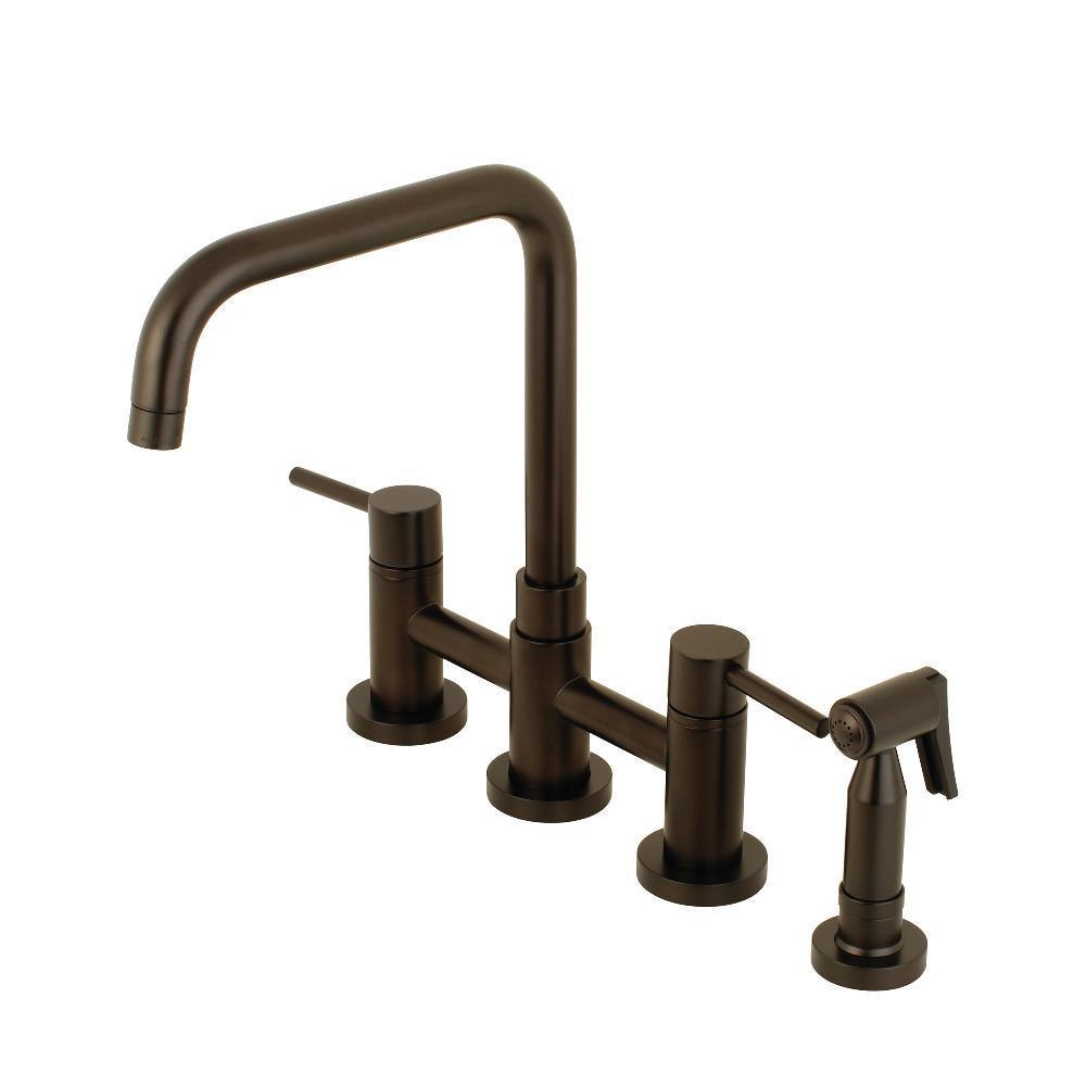Kingston Brass Concord Bridge Kitchen Faucet Oil Rubbed Bronze