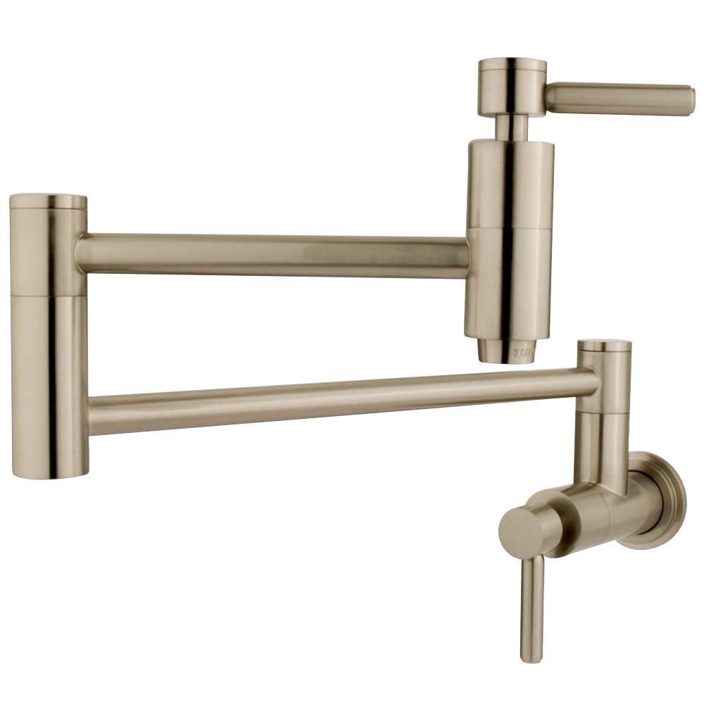 Kingston Brass Concord Pot Filler Faucet Brushed Nickel