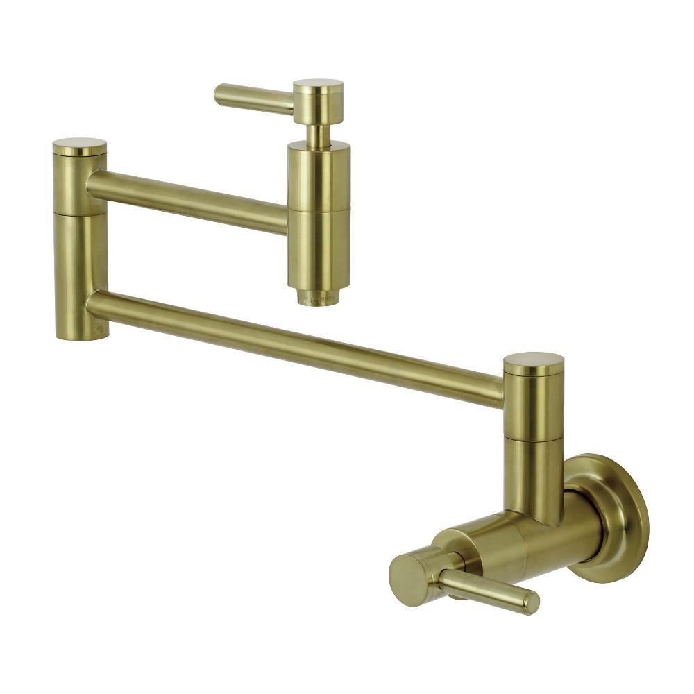 Kingston Brass Concord Pot Filler Faucet Satin Brass