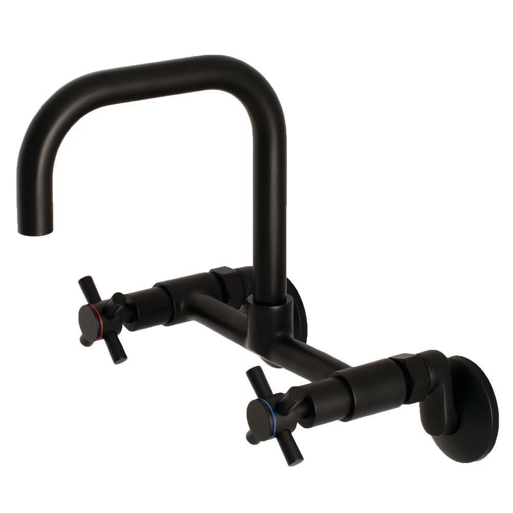 Kingston Brass Concord Wall Mount Kitchen Faucet Matte Black