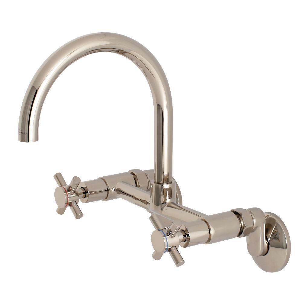 Kingston Brass Concord Wall Mount Kitchen Faucet Polished Nickel