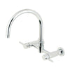 Kingston Brass Concord Wall Mount Kitchen Faucet Polished Chrome