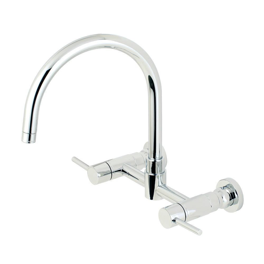Kingston Brass Concord Wall Mount Kitchen Faucet Polished Chrome