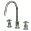 Kingston Brass Concord Widespread Kitchen Faucet Polished Chrome