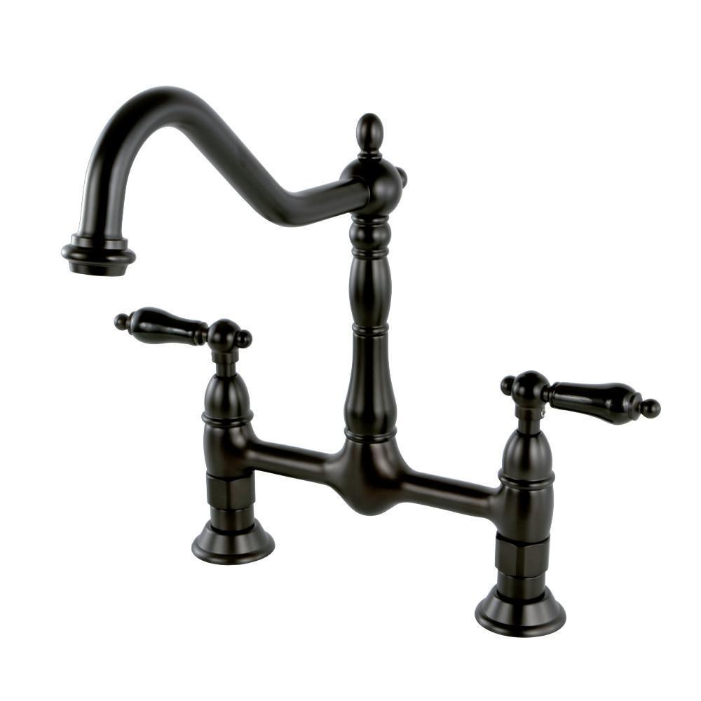 Kingston Brass Duchess Bridge Kitchen Faucet Oil Rubbed Bronze