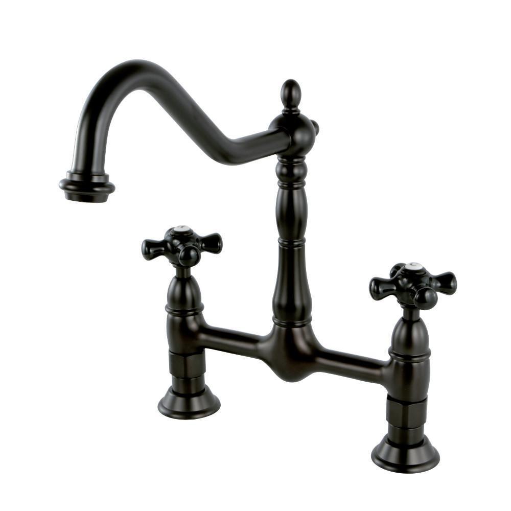 Kingston Brass Duchess Bridge Kitchen Faucet Oil Rubbed Bronze