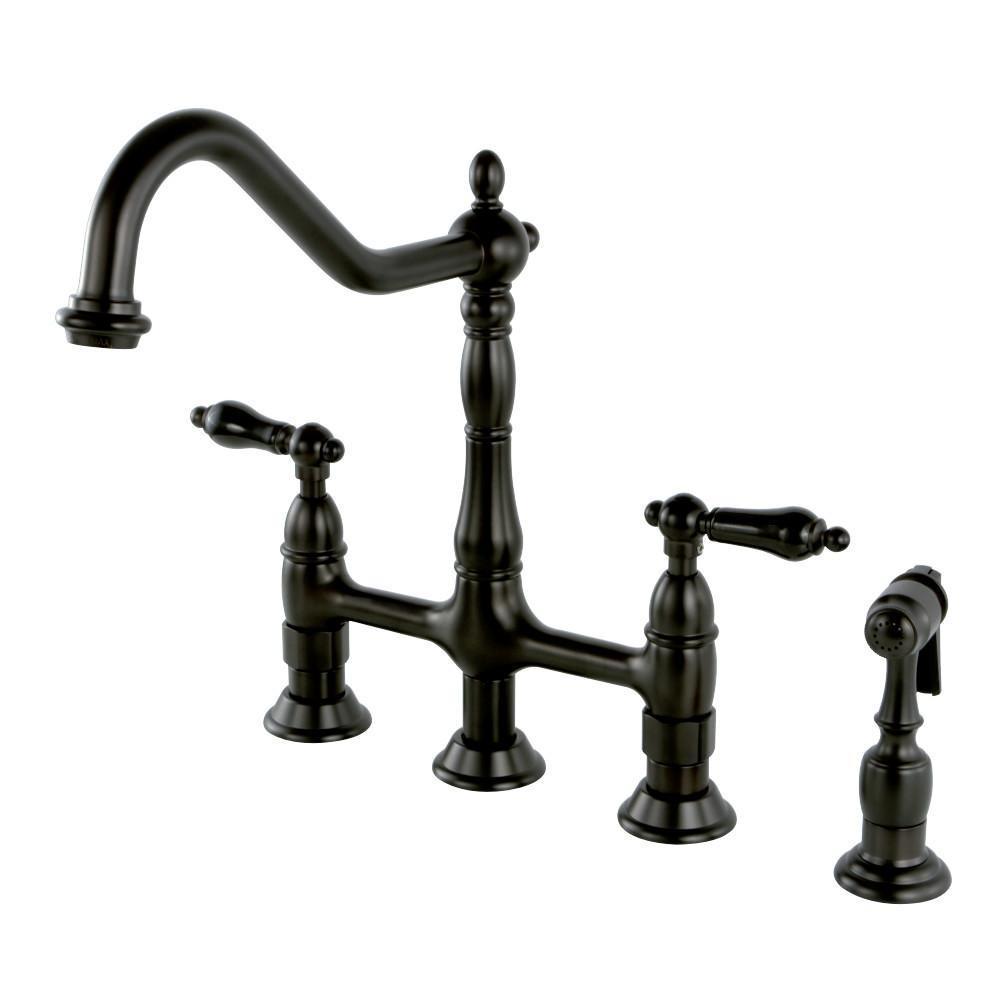 Kingston Brass Duchess Bridge Kitchen Faucet Oil Rubbed Bronze
