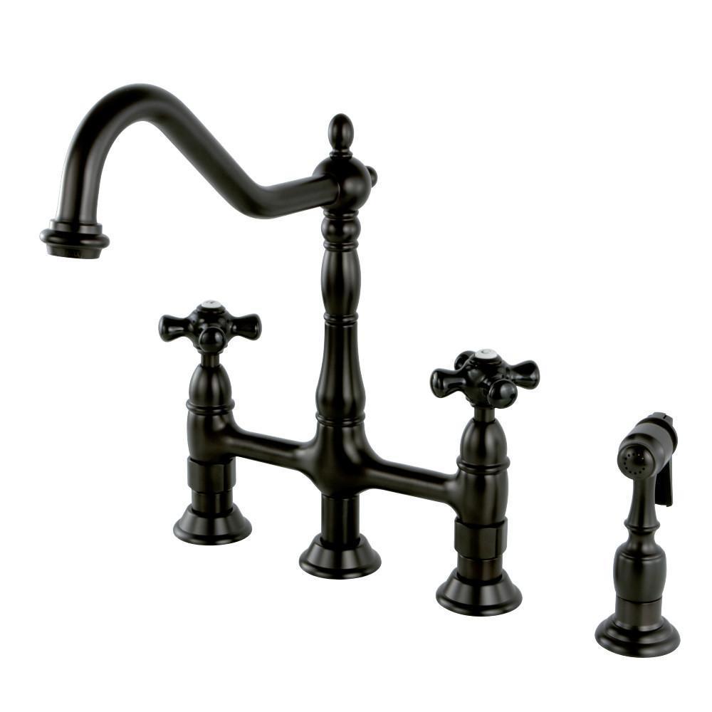 Kingston Brass Duchess Bridge Kitchen Faucet Oil Rubbed Bronze