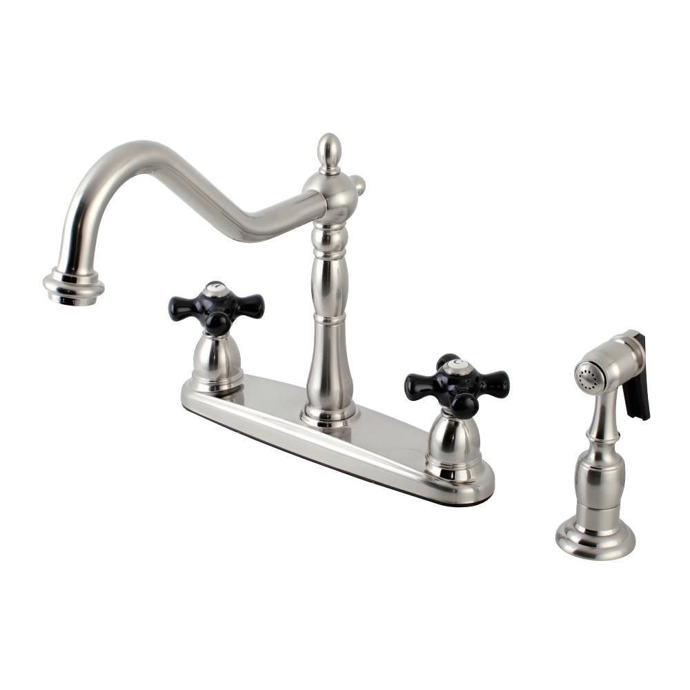 Kingston Brass Duchess Centerset Kitchen Faucet Brushed Nickel