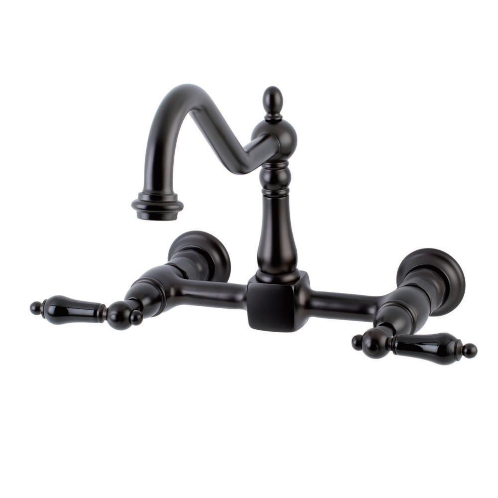 Kingston Brass Duchess Wall Mount Kitchen Faucet Oil Rubbed Bronze