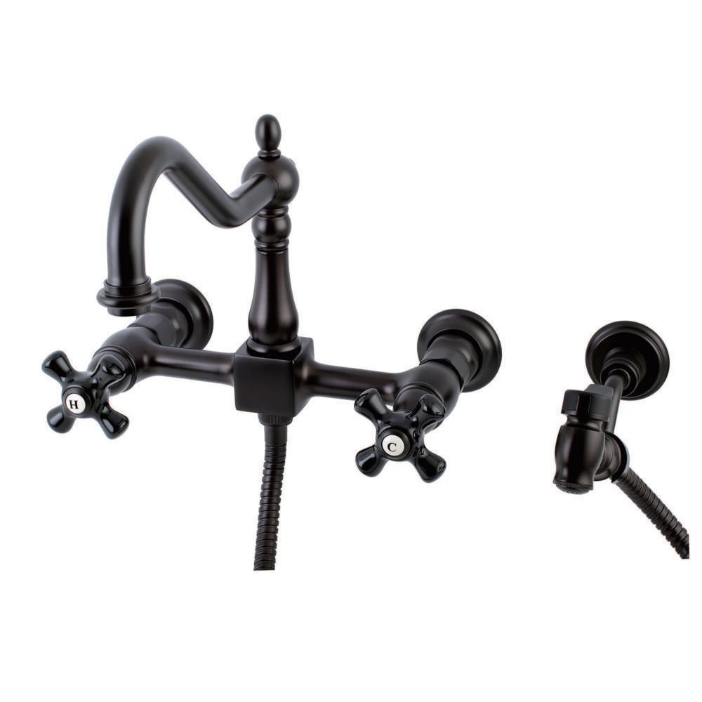 Kingston Brass Duchess Wall Mount Kitchen Faucet Oil Rubbed Bronze