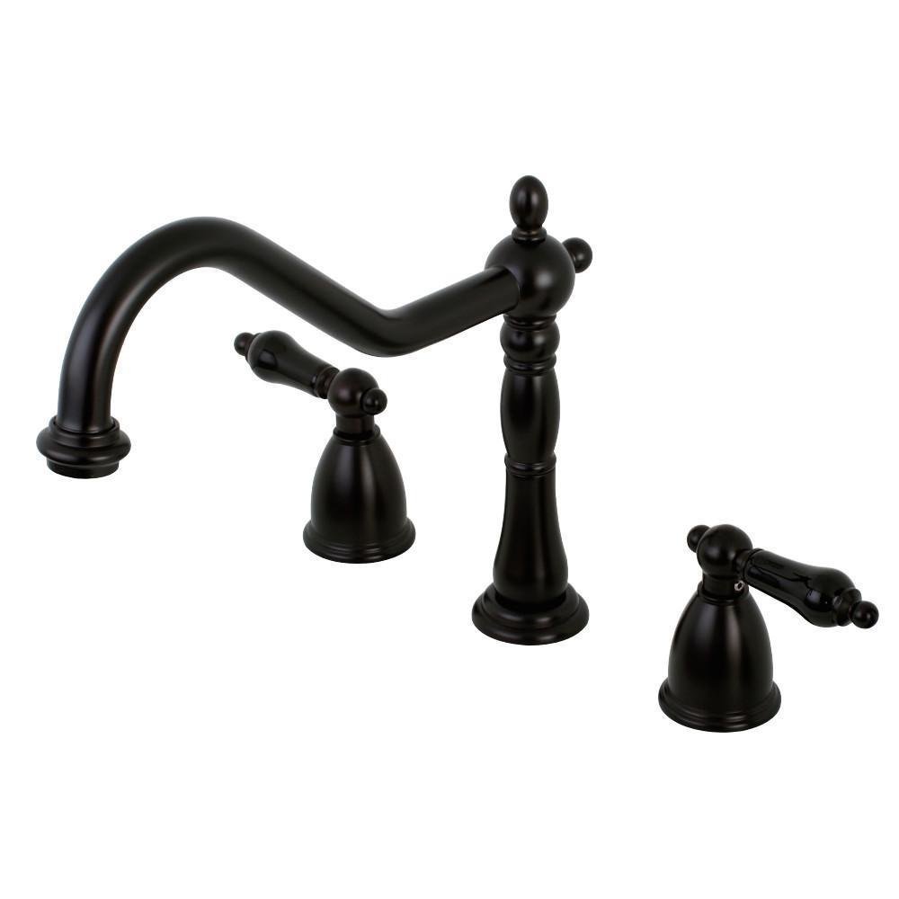 Kingston Brass Duchess Widespread Kitchen Faucet Oil Rubbed Bronze